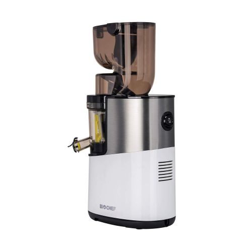  BioChef Altas Entsafter Whole Slow Juicer Pro - Ultra Leistungsstarker Motor, Einfach Gemuese & Fruechte Entsaften mit XXL Einfuellschacht, Spuelmaschinen Geeignete Einzelteile in Weiss