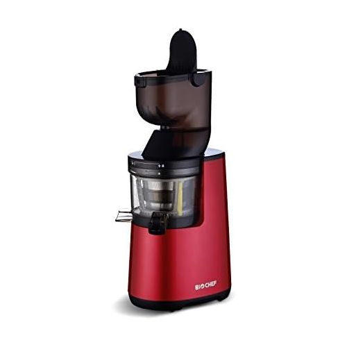  [아마존베스트]BioChef Atlas Whole Slow Juicer - For whole fruits / juicer / 250W / with dual wide filling system and lifetime warranty on the motor, red