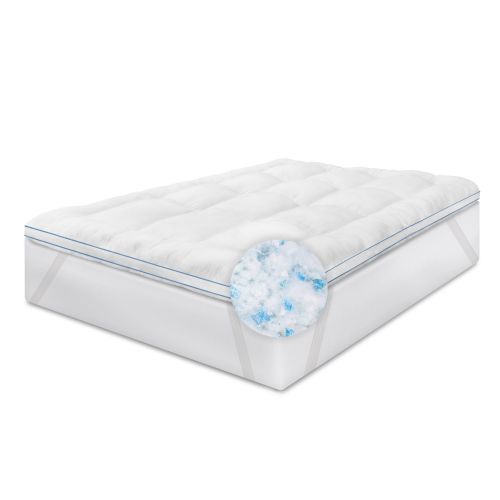  BioPEDIC Memory Plus Deluxe 3 Gel-Infused Memory Foam and Fiber Twin Mattress Topper