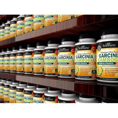  BioSchwartz Garcinia Cambogia Pure Extract 1600mg with 960mg HCA. Fast Weight Loss & Fat Metabolism. Best...