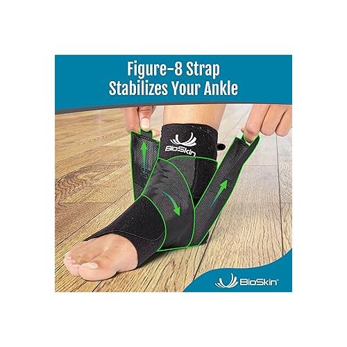  AFTR DC Wrap-around Ankle Brace to Reduce Swelling and Speed Recovery - by BioSkin (M - L)