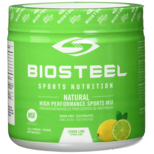 BioSteel Biosteel High Performance Sports Drink Powder, Naturally Sweetened with Stevia, Lemon Lime, 315g