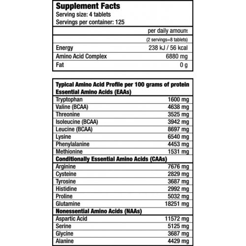  BiotechUSA Mega Amino 3200 - 500 tablets - Biotech