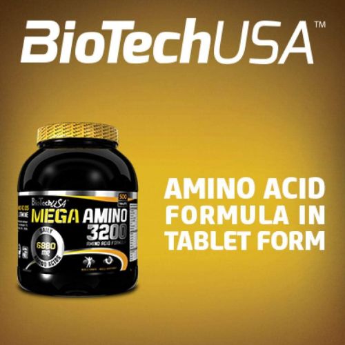  BiotechUSA Mega Amino 3200 - 500 tablets - Biotech