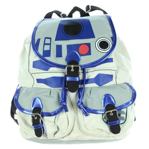  BioWorld Star Wars R2D2 Knapsack Backpack 14 x 17in