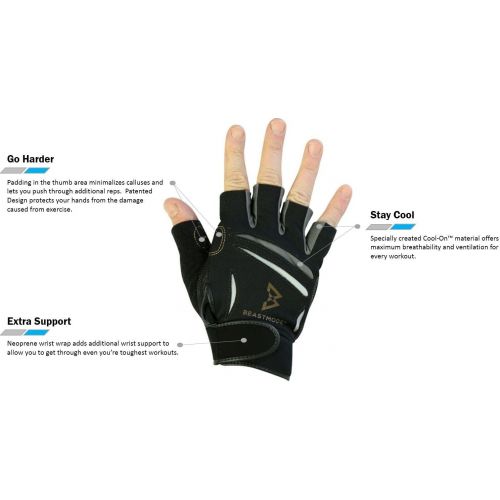  BIONIC Womens Beast Mode Fitness Fingerless Gloves