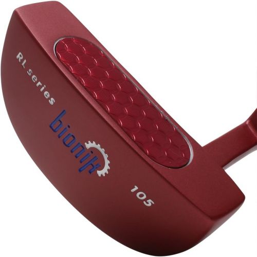  Bionik 105 Red Golf Putter Right Handed Semi Mallet Style with Alignment Line Up Hand Tool 33 Inches Petite Ladys Perfect for Lining up Your Putts