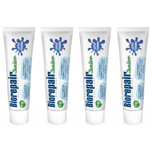  Biorepair: Oral Care Junior 7-14 Years Toothpaste, Fluoride Free, with Mint Extract - 2.53 Fluid Ounces...