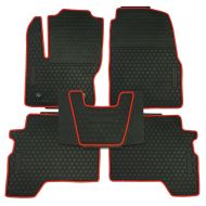 Biosp biosp Compatible Fit 2014-2018 Ford Escape Runner Front and Rear All Weather Floor Mats Liners Set Heavy Duty Rubber Car Carpet