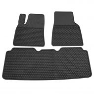 Biosp biosp Floor Mats for Tesla Model S 2016 2017 2018 2019 All Weather Car Carpet Black Front and Rear Set Heavy Duty Rubber Liners Odorless