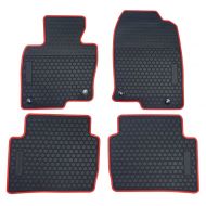 Biosp biosp Fit Mazda CX-5 CX5 2017 Runner Front and Rear Seat Floor Mats Heavy Duty Rubber Carpet,black