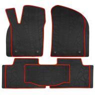 Biosp biosp Compatible for Jeep Grand Cherokee 2017 2018 Heavy Duty Rubber Black Vehicle Carpet All Weather Guard Runner Front and Rear Floor Mats Liners Set