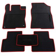 Biosp biosp Fit 2017 Honda Civic Runner Front and Rear Floor Mats Set Heavy Duty Rubber Car Carpet