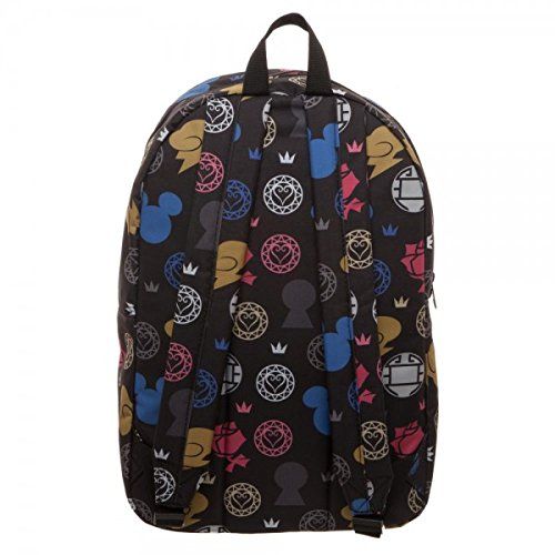  Bioworld Kingdom Hearts Symbols All Over Print Backpack Standard