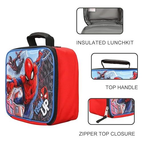  Bioworld Spider-Man and Miles Morales Easy Zip Insulated Lunch Box