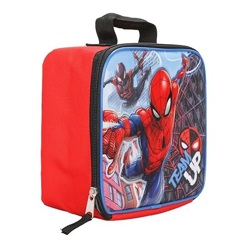  Bioworld Spider-Man and Miles Morales Easy Zip Insulated Lunch Box