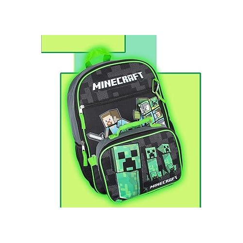  Bioworld Minecraft Backpack Set with Detachable Lunch Box 16