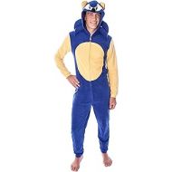 할로윈 용품Bioworld Sonic The Hedgehog Mens Video Game Character Costume One-Piece Union Suit Pajama Onesie