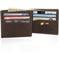 [아마존 핫딜]  [아마존핫딜]Birch+Leathers Mens leather trifold wallet slim minimalist rfid block