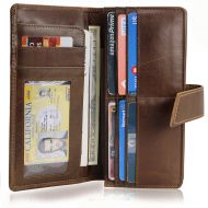 Birch+Leathers Slim Leather Travel Wallet passport holder with RFID Block