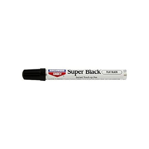  Birchwood Casey Long-Lasting Fast-Drying Super Black Touch-Up Pen for Deep Scratches and Worn Areas, FLAT BLACK, 0.33 OUNCE