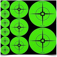 Birchwood Casey Target Spots Orange/Green Assorted Size High-Contrast Self-Adhesive Paper Shooting Targets for Gun Practice