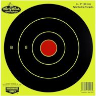 Birchwood Casey Dirty Bird Bull's-Eye Yellow Splattering Targets Practice Shooting for Indoor and Outdoor Use