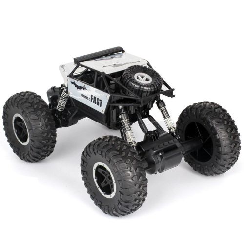  Birdfly Cross-Country RC Climbing Car 1/18 2.4G 4WD 15KM/h Alloy High Tire Off-Road Monster Truck Radio Contral Toy Car (Silver)