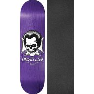 Birdhouse Skateboards David Loy Skull Skateboard Deck - 8.38 x 32.12 with Mob Grip Perforated Black Griptape - Bundle of 2 Items