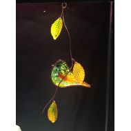 BirdsAndBugs1 Pasture Signature Bird stained glass suncatcher