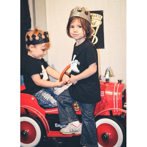  Birdy Boutique Boy Dress Up Play Time Crown in Midnight Black Glittery Stretchy Birthday Party