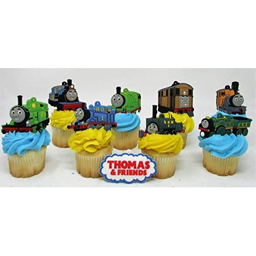  Birthday Celebrations Thomas the Train Birthday Cupcake Cake Party Favor Set Featuring Thomas and Friends