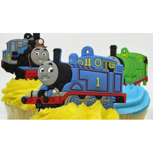  Birthday Celebrations Thomas the Train Birthday Cupcake Cake Party Favor Set Featuring Thomas and Friends