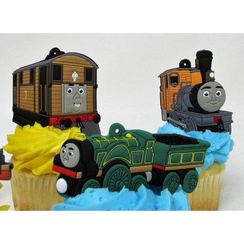  Birthday Celebrations Thomas the Train Birthday Cupcake Cake Party Favor Set Featuring Thomas and Friends