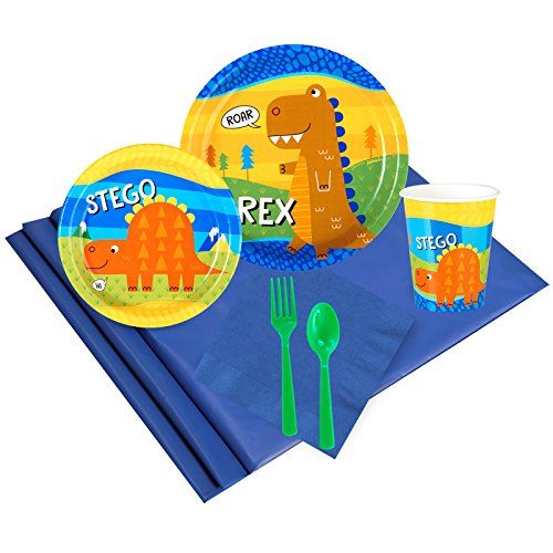  BirthdayExpress T-Rex Childrens Birthday Party Supplies - Tableware Party Pack (24)