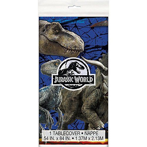  BirthdayExpress Jurassic World Fallen Kingdom Birthday Party Supplies tablecover