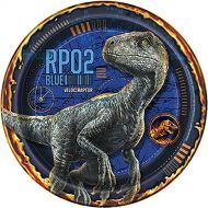 BirthdayExpress Jurassic World Fallen Kingdom Birthday Party Supplies 24 Pack Dessert Plates