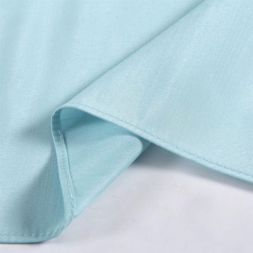  [아마존 핫딜]  [아마존핫딜]Biscaynebay Wrap Around Bed Skirts Elastic Dust Ruffles, Easy Fit Wrinkle and Fade Resistant Solid Color Silky Luxrious Fabric Baby Blue King Size 15 Inches Drop