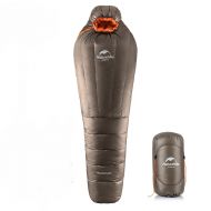 Bisgear Naturehike Down Sleeping Bag for Backpacking, Ultralight Mummy Sleeping Bag 14 Degree F with Compression Sack for Hammock or Ground Camping