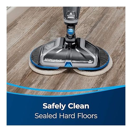  Bissell SpinWave Cordless Hard Floor Expert, 23159, Titanium With Electric Blue Accents