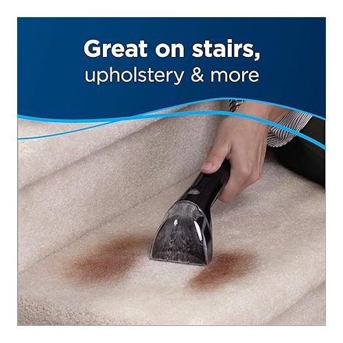  BISSELL Little Green Proheat Portable Deep Cleaner/Spot Cleaner and Car/Auto Detailer with self-Cleaning HydroRinse Tool for Carpet and Upholstery, 2513E