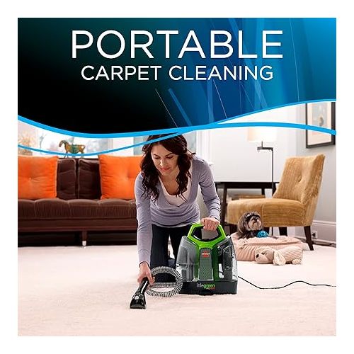  Bissell Little Green Original ProHeat Machine - Portable Carpet & Upholstery Steam Cleaner