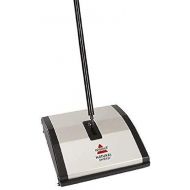 Bissell Natural Sweep Carpet and Floor Sweeper with Dual Rotating System and 2 Corner Edge Brushes, 92N0A, 4, Silver