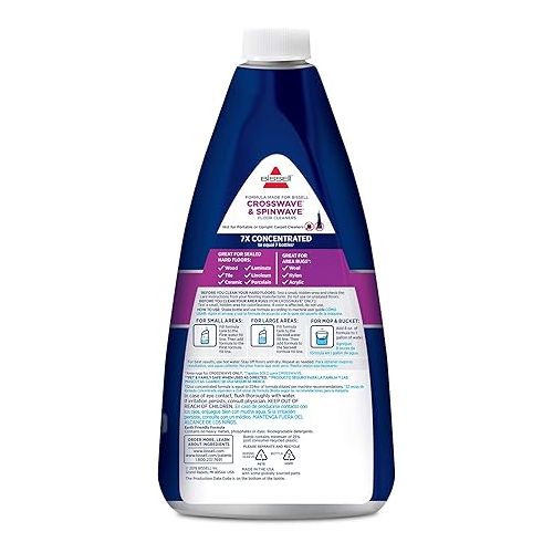  Bissell 1789 CrossWave & SpinWave Multi-Surface Cleaning Formula, 32 oz - Pack of 4