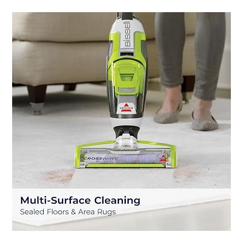  Bissell CrossWave Floor and Area Rug Cleaner, Wet-Dry Vacuum, 3888A, Corded Electric, Green