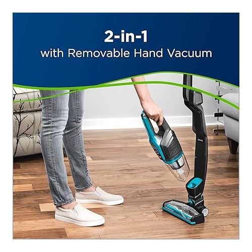  BISSELL Adapt Ion Pet 10.8V Lithium Ion 2 in 1 Cordless Stick Vacuum, Teal, 2286A