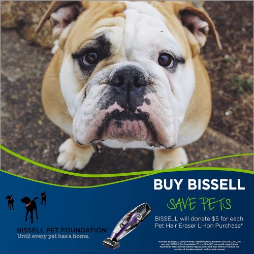  [아마존 핫딜]  [아마존핫딜]Bissell BISSELL Pet Hair Eraser Lithium Ion Cordless Hand Vacuum, Purple