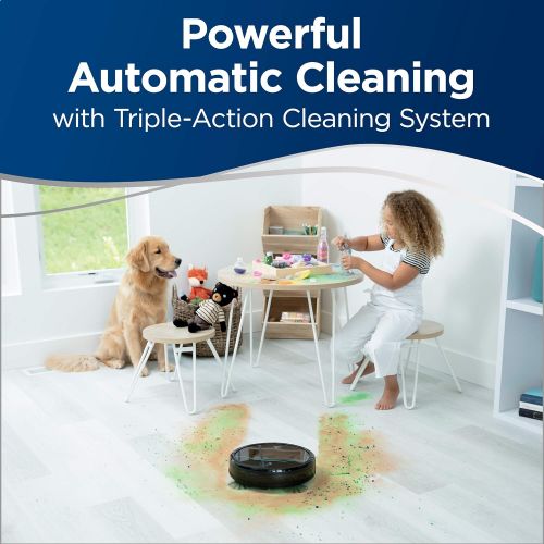  [아마존핫딜][아마존 핫딜] Bissell BISSELL EV675 Robot Vacuum Cleaner for Pet Hair with Self Charging Dock, 2503, Black