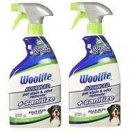 Bissell Woolite Advanced Pet Stain & Odor Remover + Sanitize, 2618, 22oz (Pack of 2)