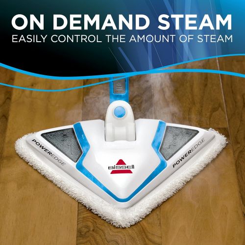  Bissell PowerEdge Lift Off Hard Wood Floor Cleaner, Tile Cleaner, Steam Mop with Microfiber Pads, 20781